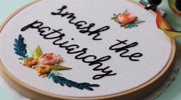 Handmade DIY embroidery of simple English letters for names