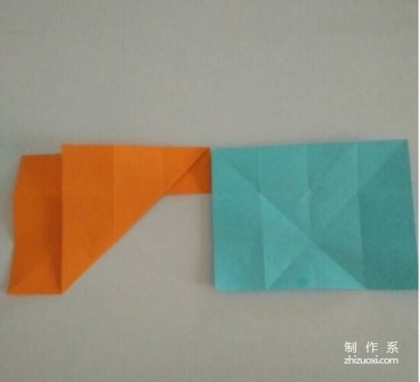 Creative three-dimensional love origami illustration-beautiful and special heart-to-heart connection