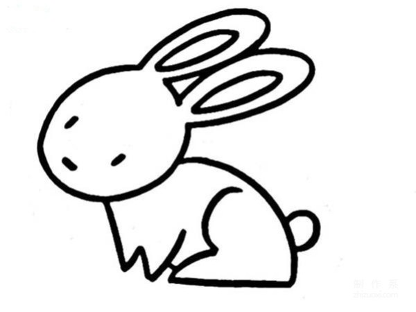 Learn to draw simple drawings, little rabbits