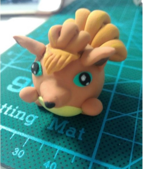 Tutorial on making Pokemon Vulpix with ultra-light clay, cute little fox