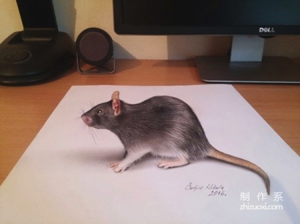 3D painting on paper