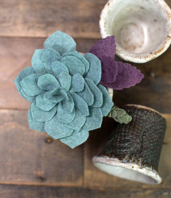 Make beautiful succulent products from non-woven fabrics