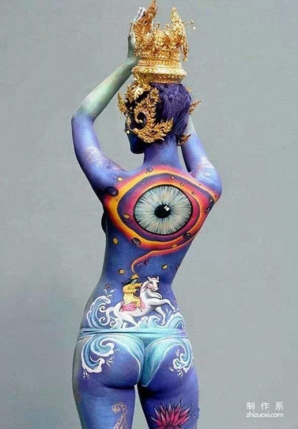 Eye-catching and creative body painting art