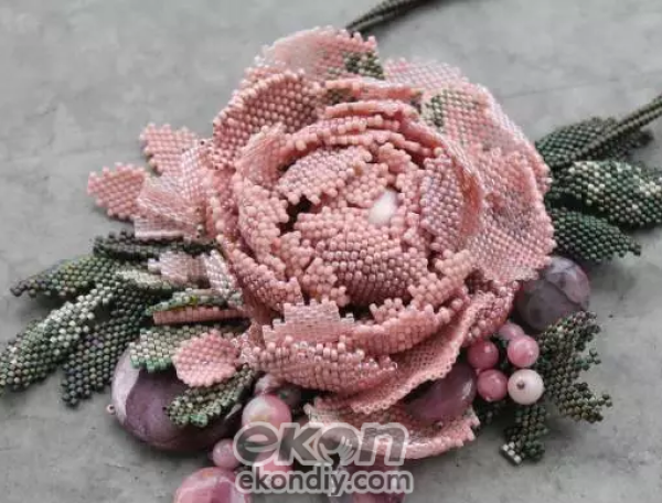 DIY childrens handicraft workshop creative beading, stringing to this level is also convinced!