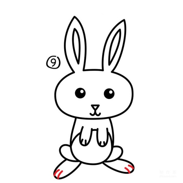 Learn to draw simple drawings, cartoon rabbits