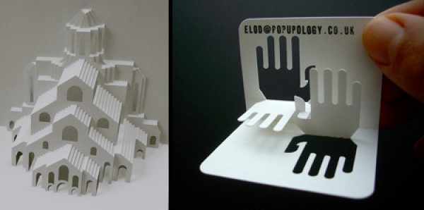 Creative 3D business cards