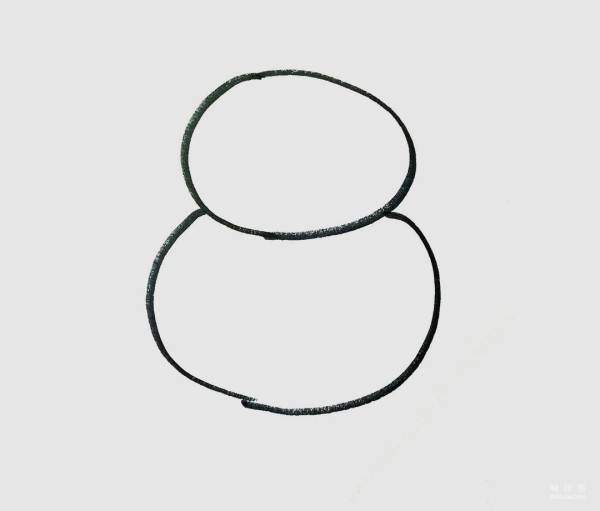 A collection of simple simple drawing pictures for kindergarten children, a simple drawing method of a cute snowman