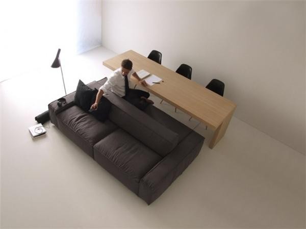 Simple two-sided sofa design