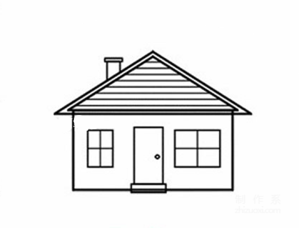 Learn to draw simple drawings, simple house drawings