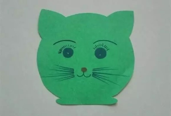 Simple animal hat making-cardboard kitten