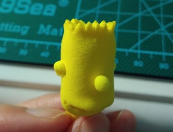 Use ultra-light clay to make the cartoon character Simpson DIY tutorial