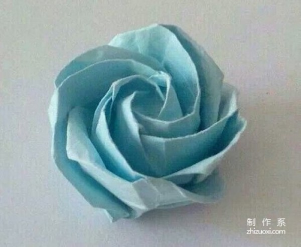 Step-by-step illustration of creative origami roses-beautiful European and American variant roses