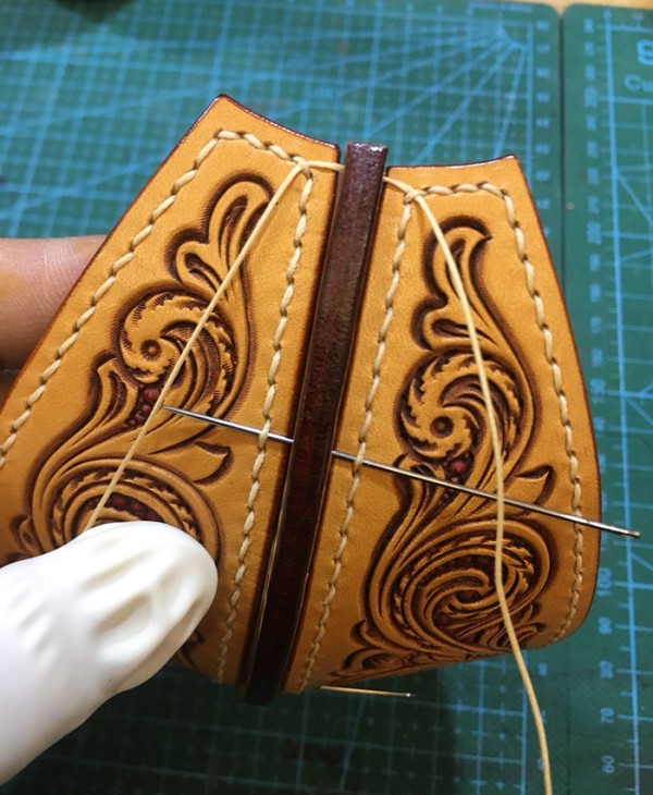 Leather carving lantern