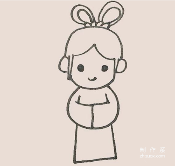 Learn to draw simple drawings, simple drawings of Weaver Girl