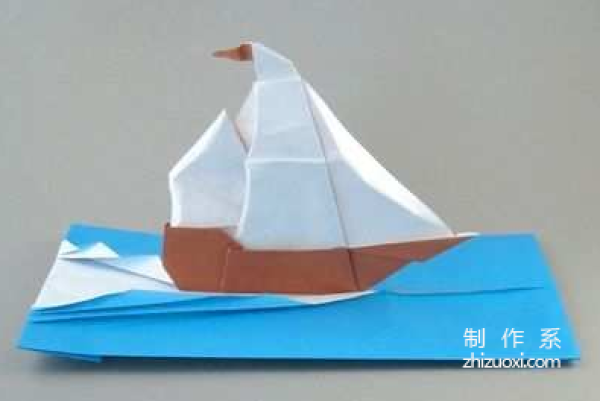 Paper craft hand-making tutorial, Francesco Miglionico origami boat sailing boat breaks the waves Hand-made origami drawing tutorial