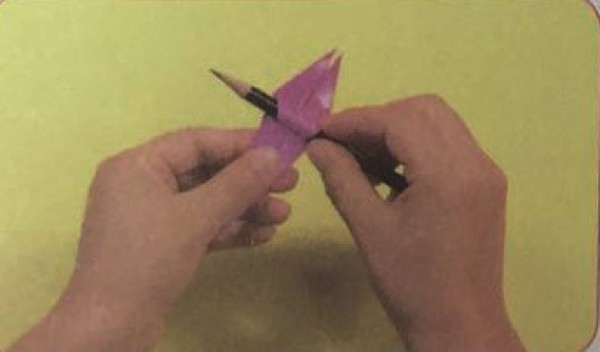 Lily flower origami DIY production steps