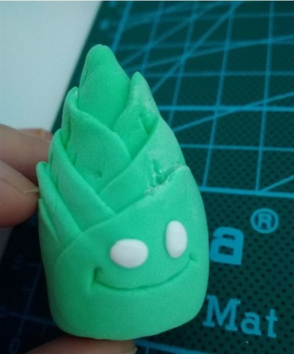 Tutorial on how to make bamboo shoots from Plants vs. Zombies with ultra-light clay