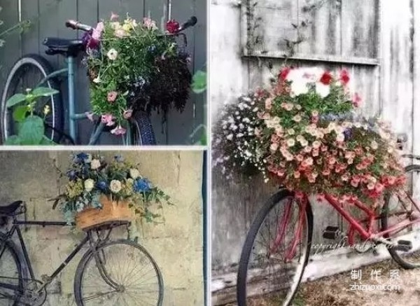 Don’t throw away old abandoned bicycles, they can look stunningly beautiful with a little modification!