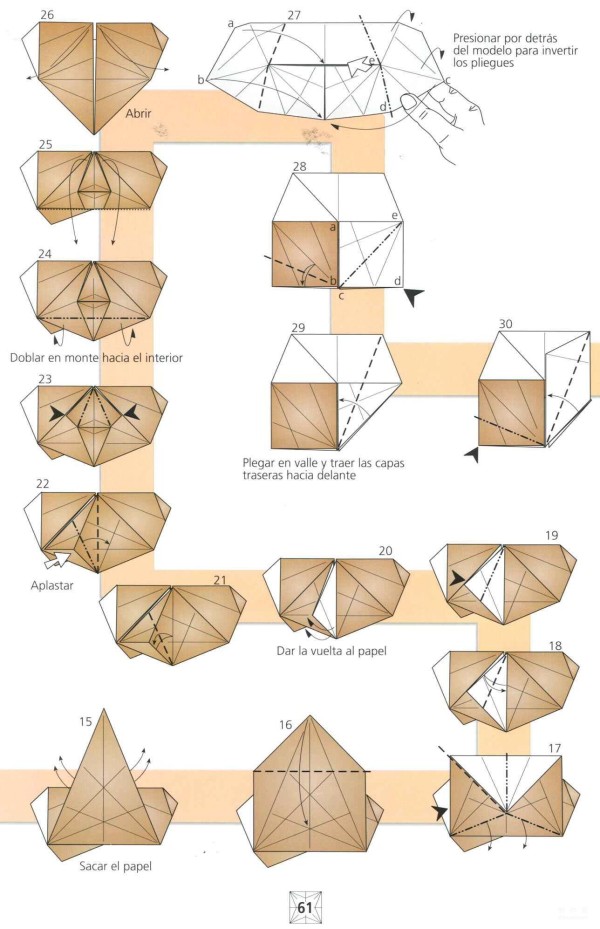 Paper art hand-made origami art, HIPOTECADOs versatile origami House Slave is so vivid. Illustrated tutorial on hand-made origami