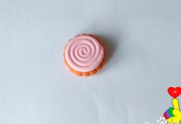 Picture tutorial of DIY handmade Mid-Autumn mooncakes using ultra-light clay