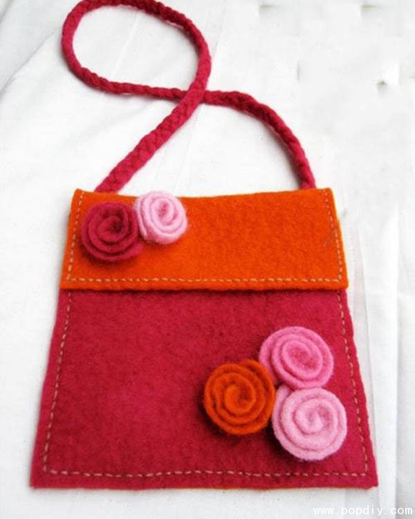 Handmade DIY creative fabric satchel