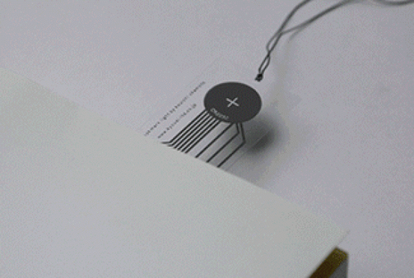 Thin bookmark with LED light