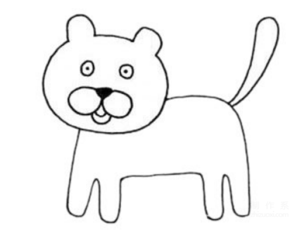 Learn to draw simple drawings, simple drawings of leopards