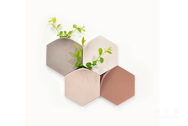 Simple and stylish wall-mounted vase