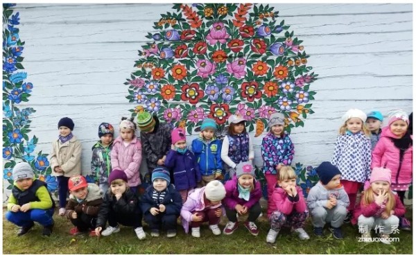 Paint flowers all over the wall, and it becomes a fairy tale by accident