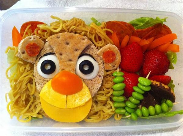 Super cute cartoon character bento