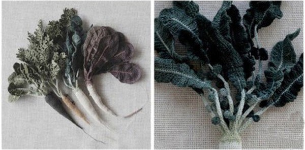 Appreciation of crochet handmade DIY green and healthy vegetable products