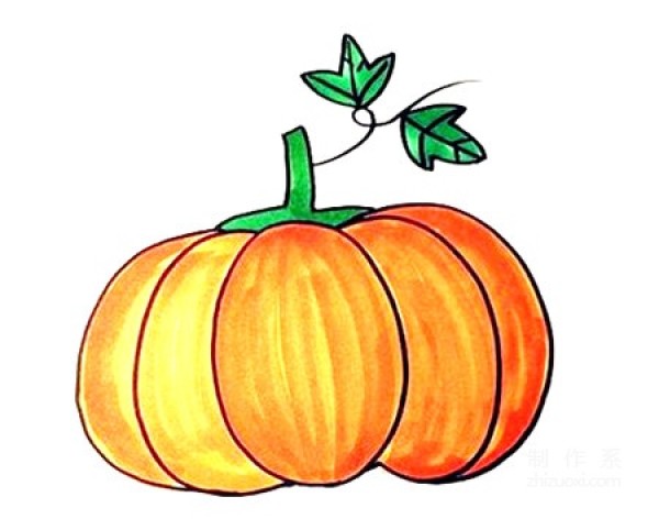 Learn to draw simple drawings, simple drawings of vegetables and pumpkins