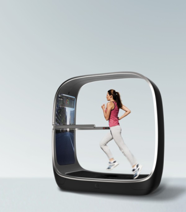 Interactive virtual scene treadmill