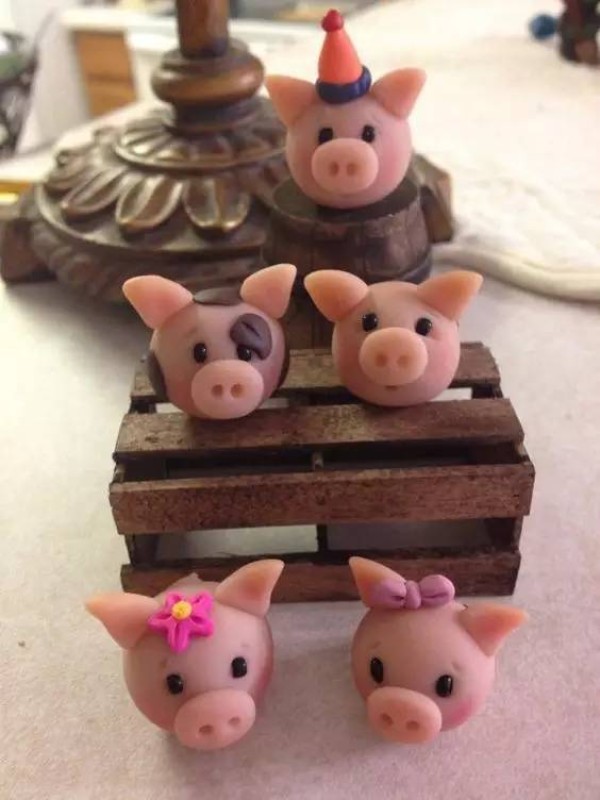 Ultra-light clay tutorial Q version of the twelve zodiac pigs