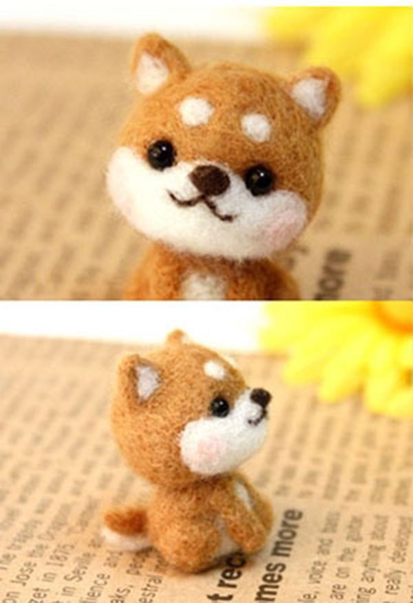 Cute little Shiba Inu cute pet doll Awang