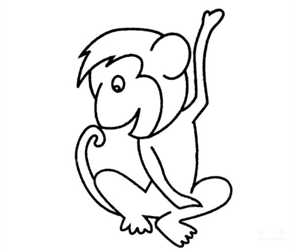 Learn to draw simple drawing, monkey