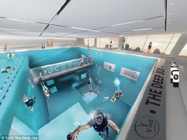 The worlds deepest swimming pool with a depth of 40 meters