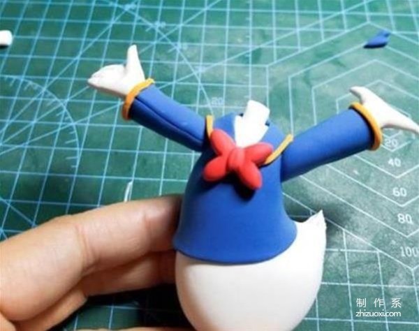 Childrens soft clay clay handicrafts, cute Donald Duck DIY handmade teaching