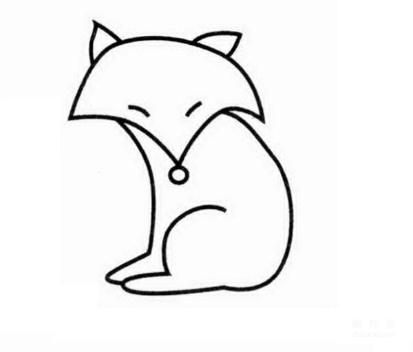 Learn to draw simple drawings, fox