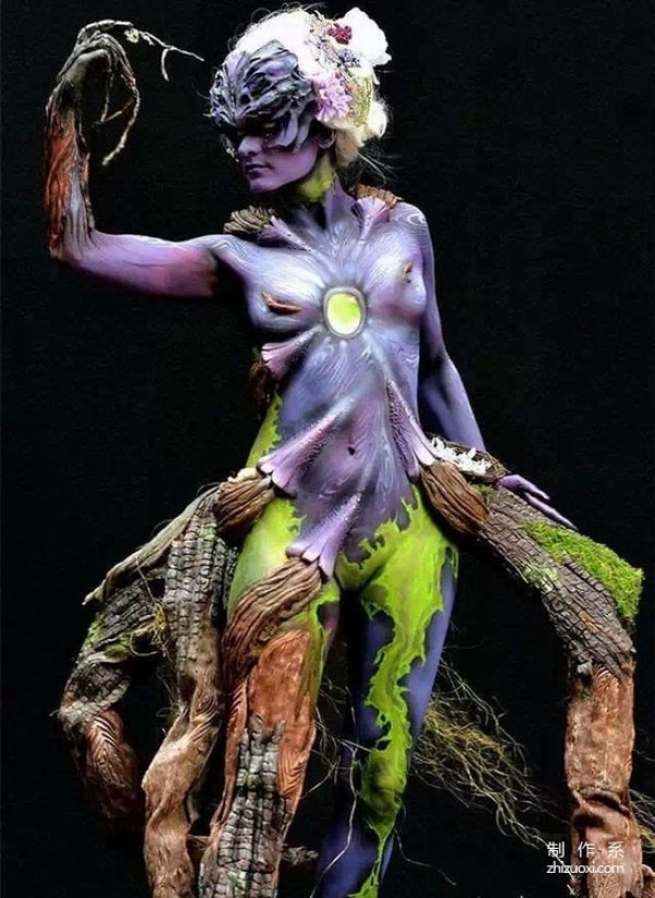 Eye-catching and creative body painting art