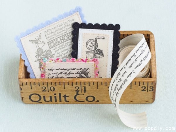 Creative handmade fabric DIY production of cotton belt small labels