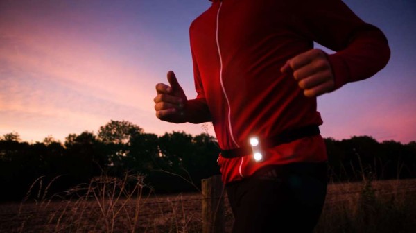 Battery-free night running indicator light