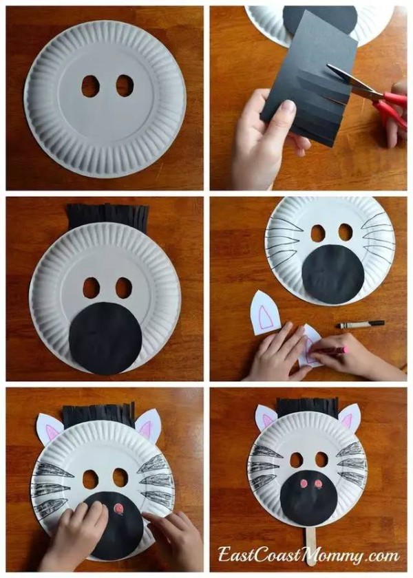 Teach you how to make a simple and easy-to-learn creative paper plate mask tutorial