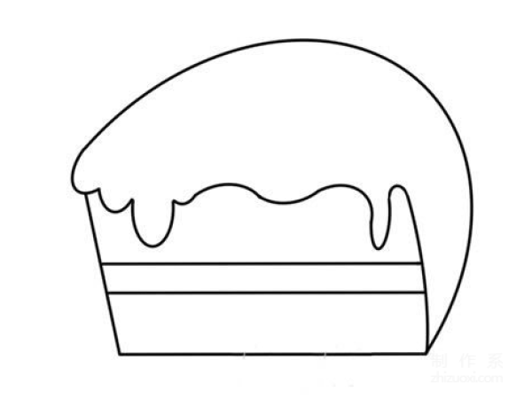 Learn to draw simple drawings, draw simple drawings of cakes