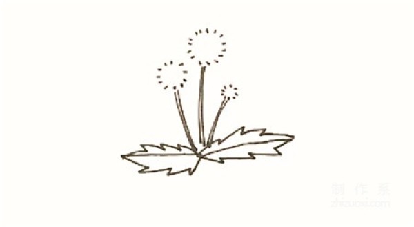 Learn to draw simple drawings, colorful dandelions