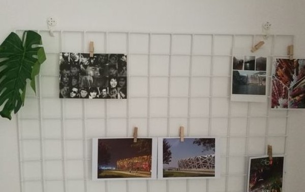 Teach you a manual tutorial on how to use iron grids to lay out photo walls