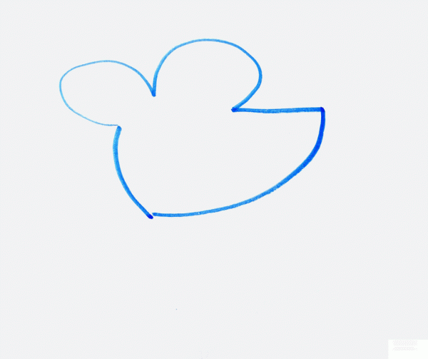 A collection of simple simple drawing pictures for kindergarten children, a simple drawing method of a cute little mouse