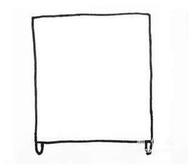 Learn to draw simple drawings, simple drawings of cabinets