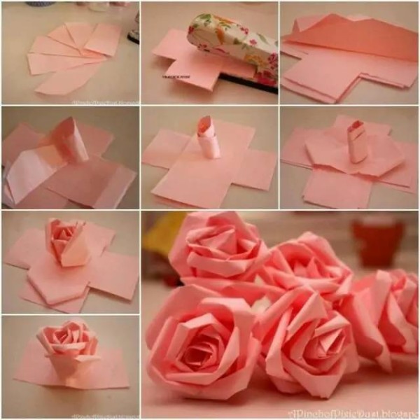 The hand-making process of roses (2)