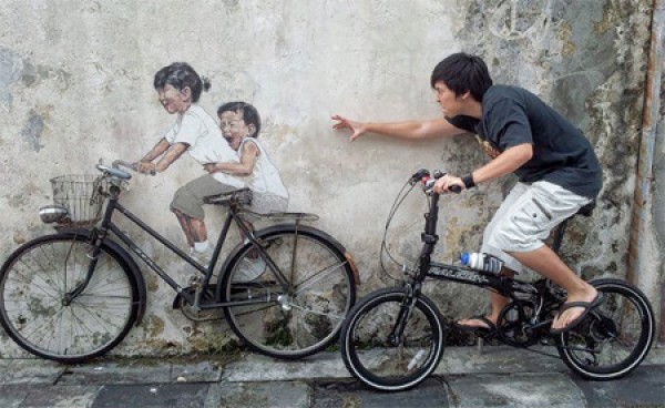 Creative art inspired by wall paintings